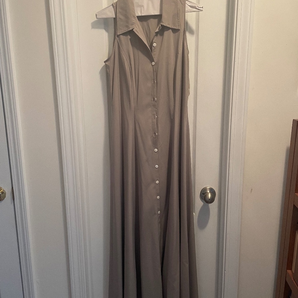 Tan size 6 maxi dress